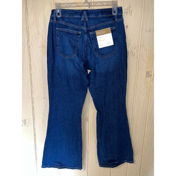 Maurices Jeans Womens 12 90's Flare High Rise Curvy Fit Retro Wide Leg Bell - Picture 4 of 7